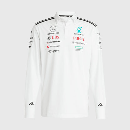 Mercedes-AMG F1 adidas 2025 Long Sleeve Team Polo