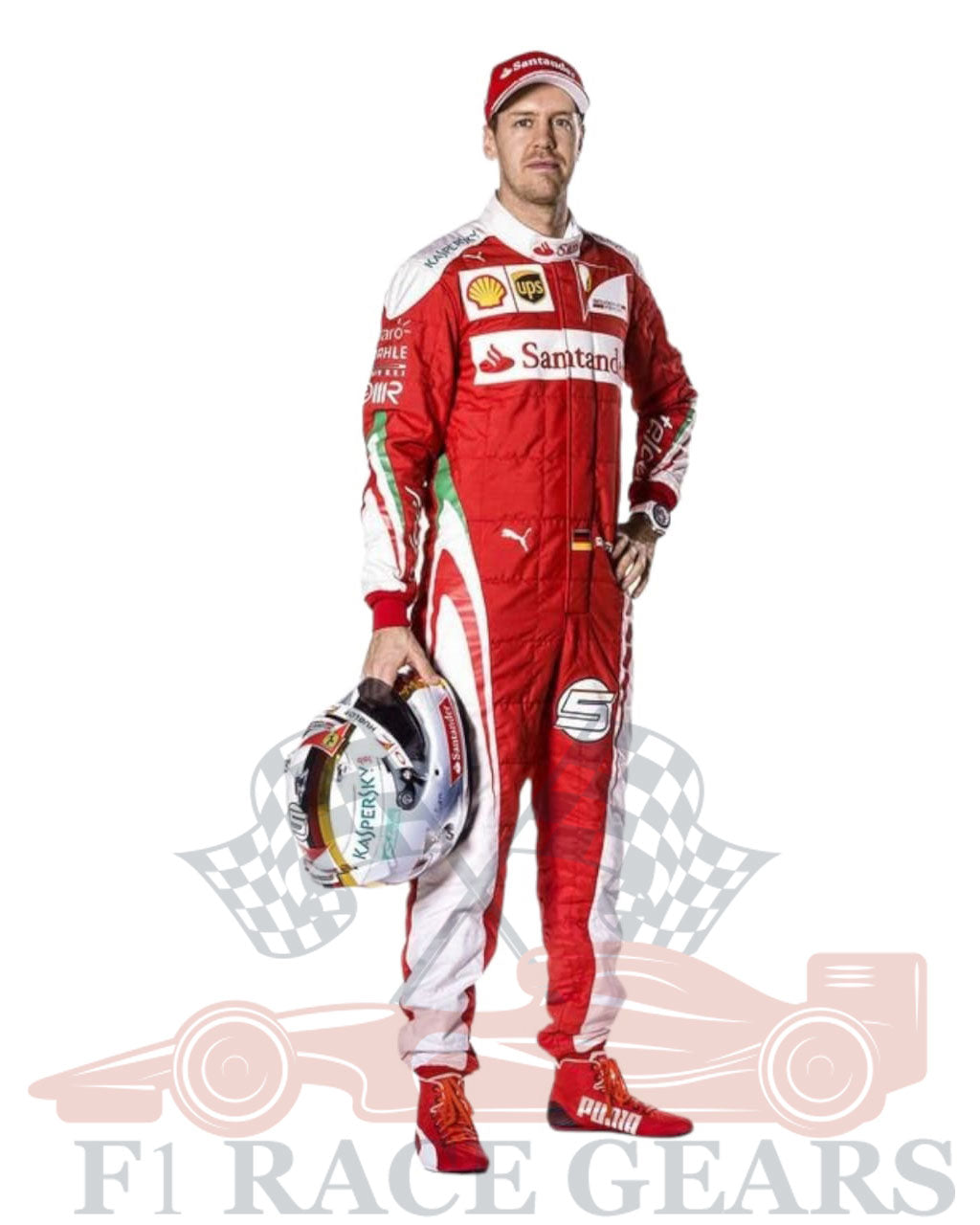 F1 Sebastian vettel 2016 ferrari race suit