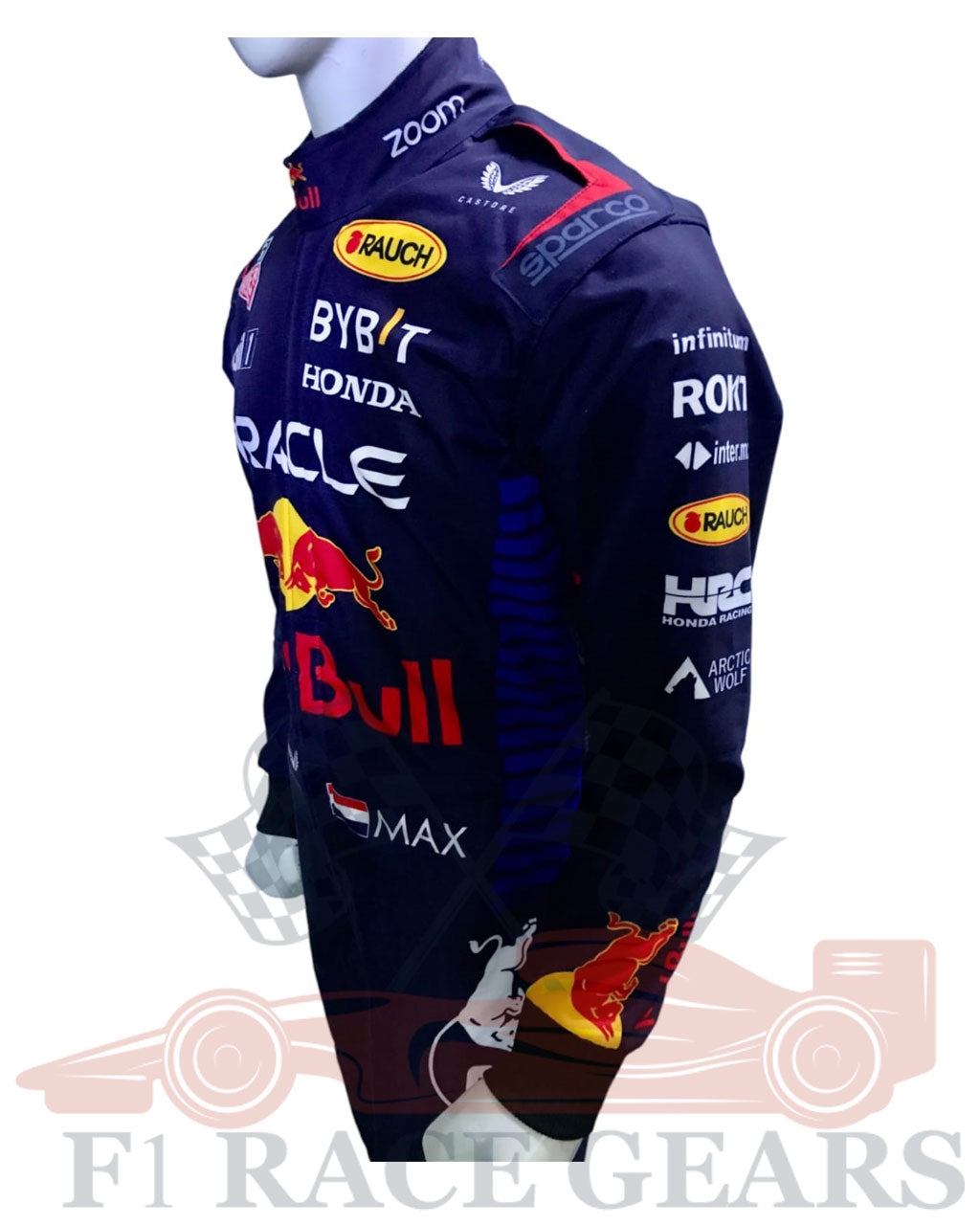 F1 Max  verstappen Red bull Honda Oracle 2024 race suit