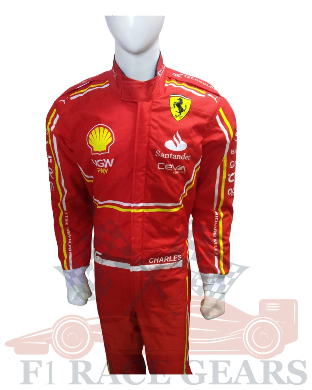 F1 New Charles leclerc  scuderia Ferrari 2024 race suit