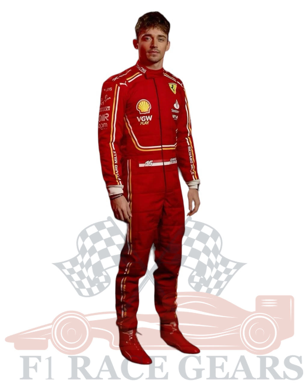 F1 New Charles leclerc  scuderia Ferrari 2024 race suit