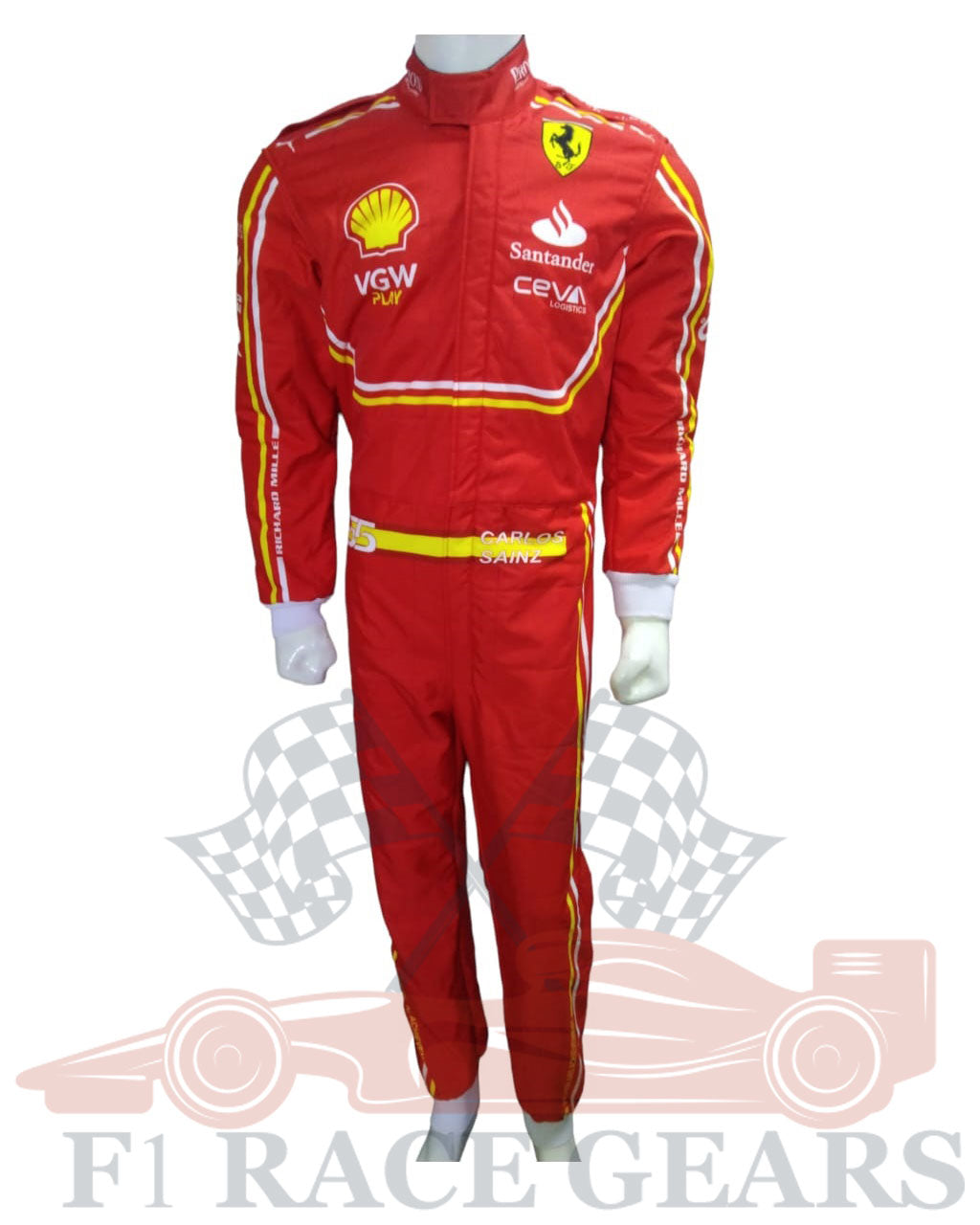 F1 New Carlos Sainz scuderia Ferrari 2024 race suit