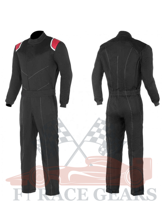 Go kart cardura race suit/ jet black