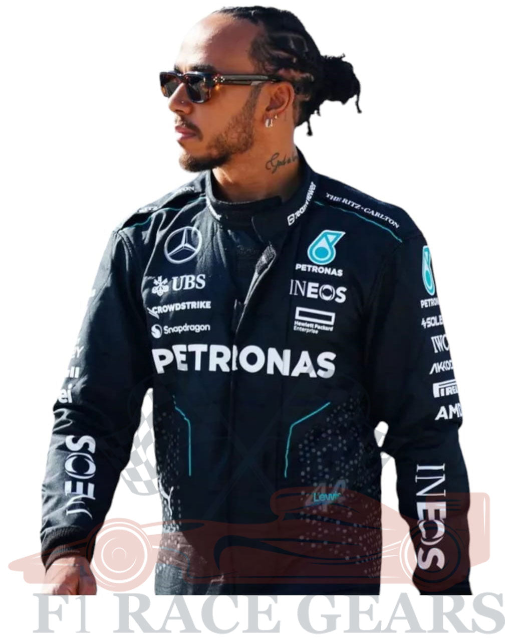 F1 2024 Lewis Hamilton Mercedes AMG PETRONAS race suit My Store