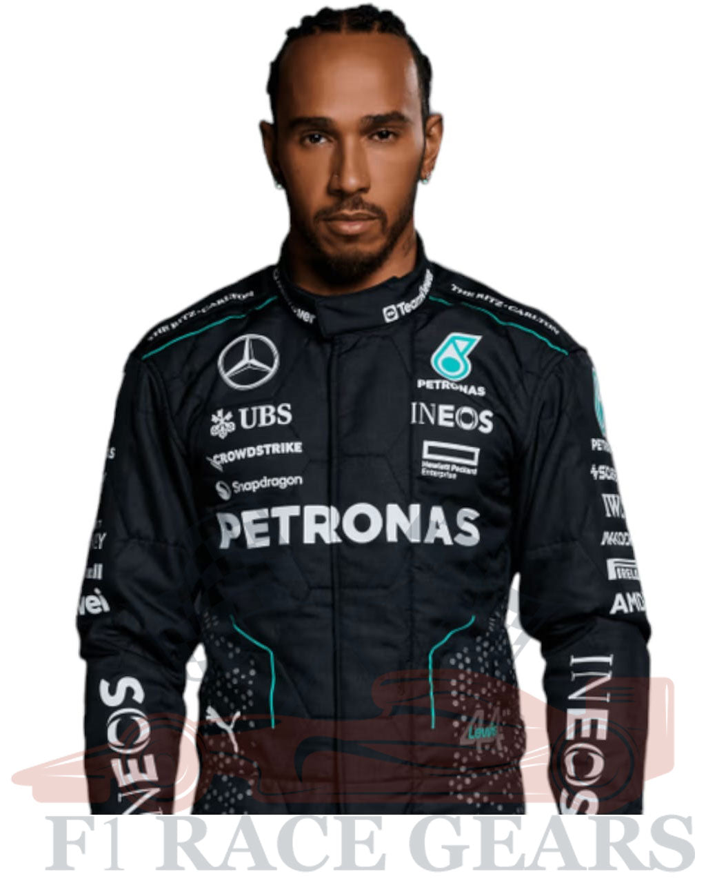 F1 2024 Lewis Hamilton Mercedes AMG PETRONAS race suit My Store