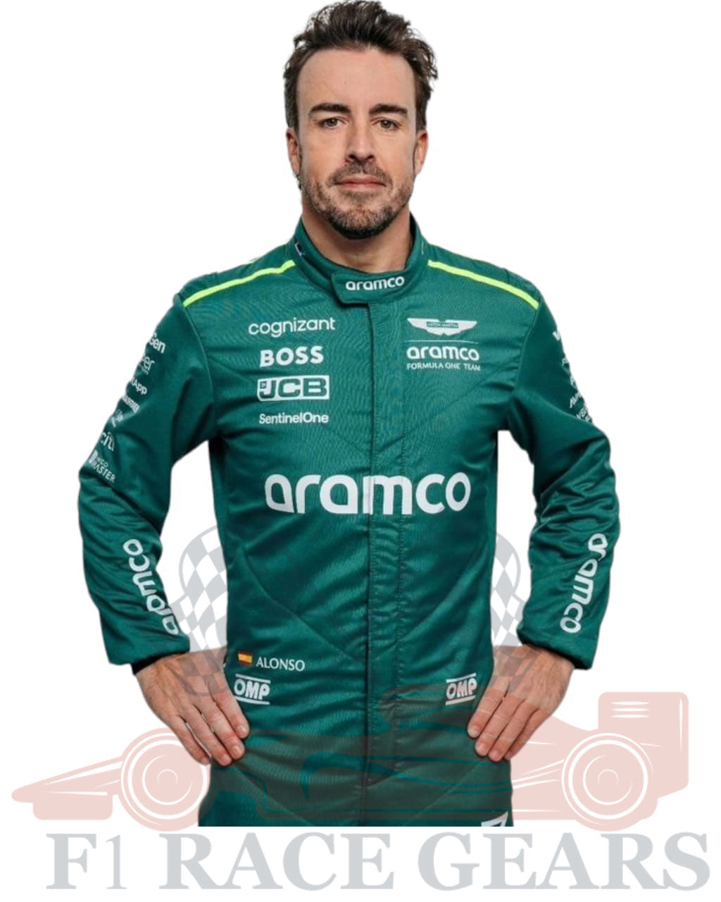F1 2024 Fernando Alonso Aston Martin race suit