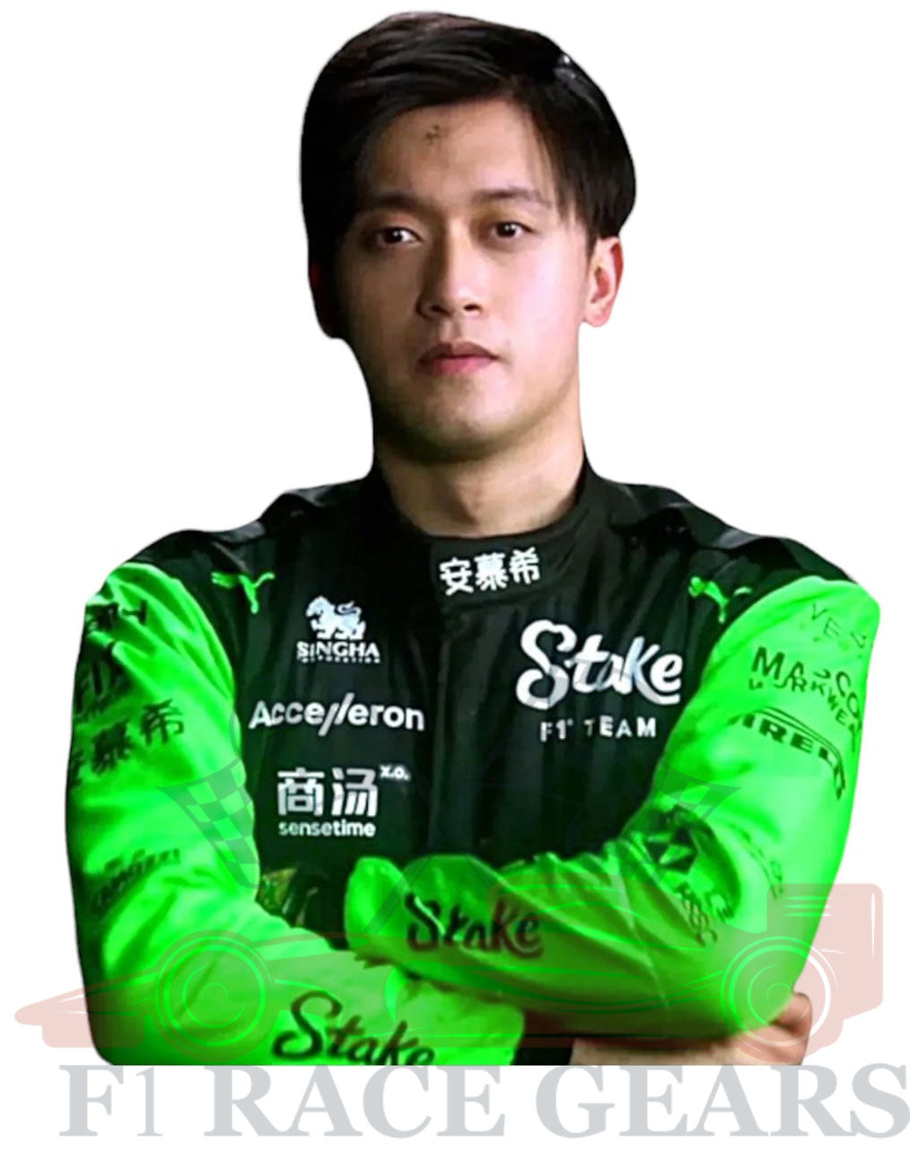 F1 2024 Zhou Guanyu Kick Sauber F1 Team Stake Race Suit