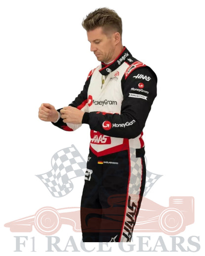 F1 2024 Nico Hulkenberg Haas F1 Team Race Suit
