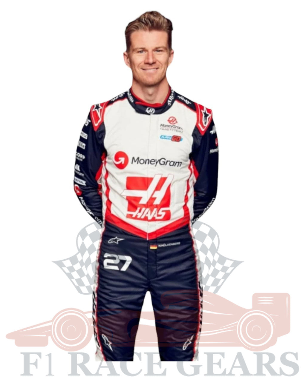 F1 2024 Nico Hulkenberg Haas F1 Team Race Suit