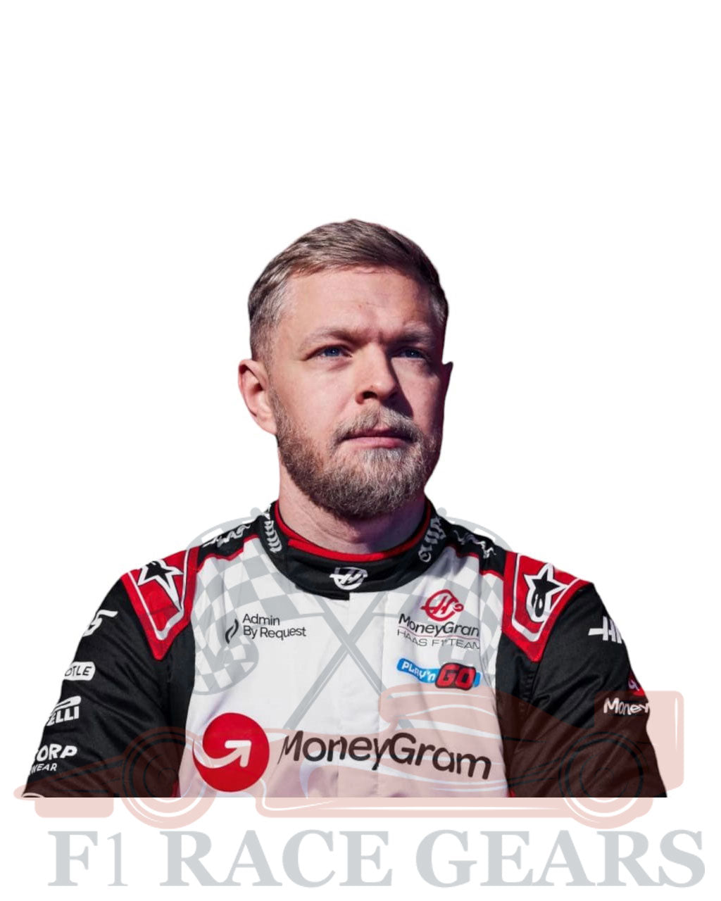 F1 2024 Kevin Magnussen Haas F1 Team Race Suit