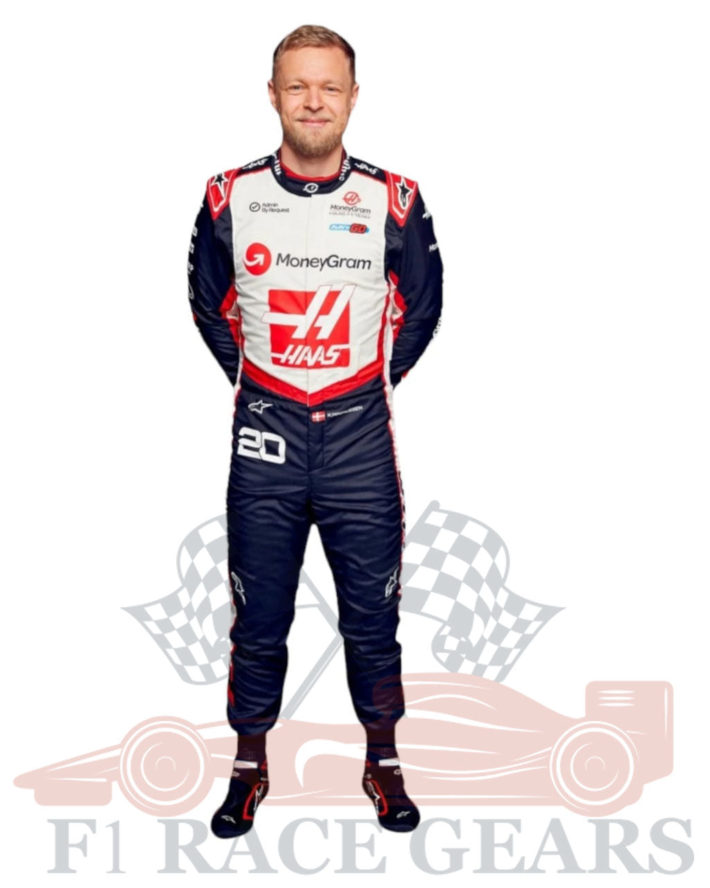 F1 2024 Kevin Magnussen Haas F1 Team Race Suit