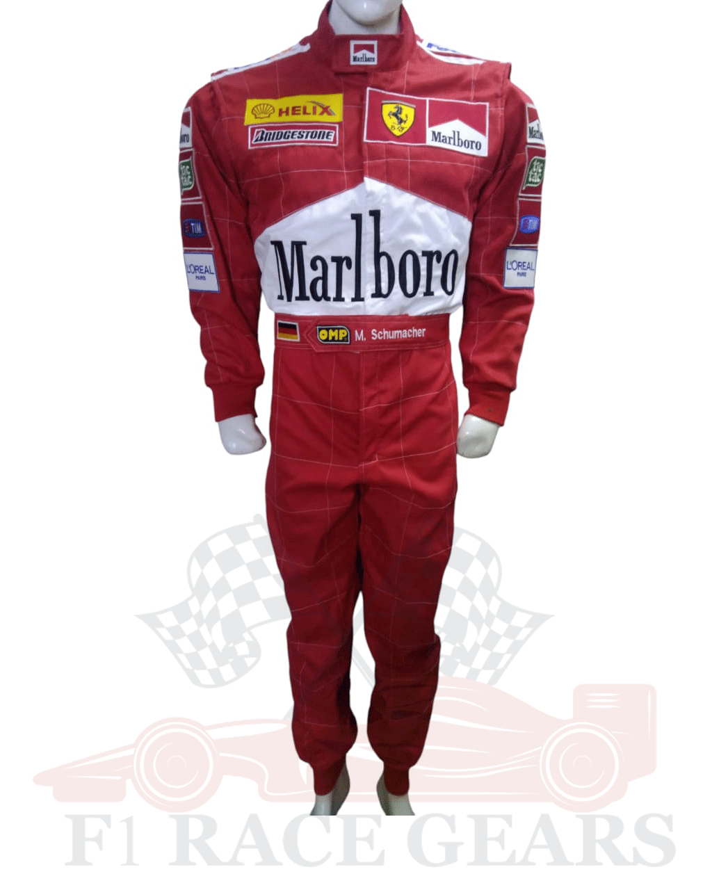 F1 Michael Schumacher 2000 replica embroidery patches race suit