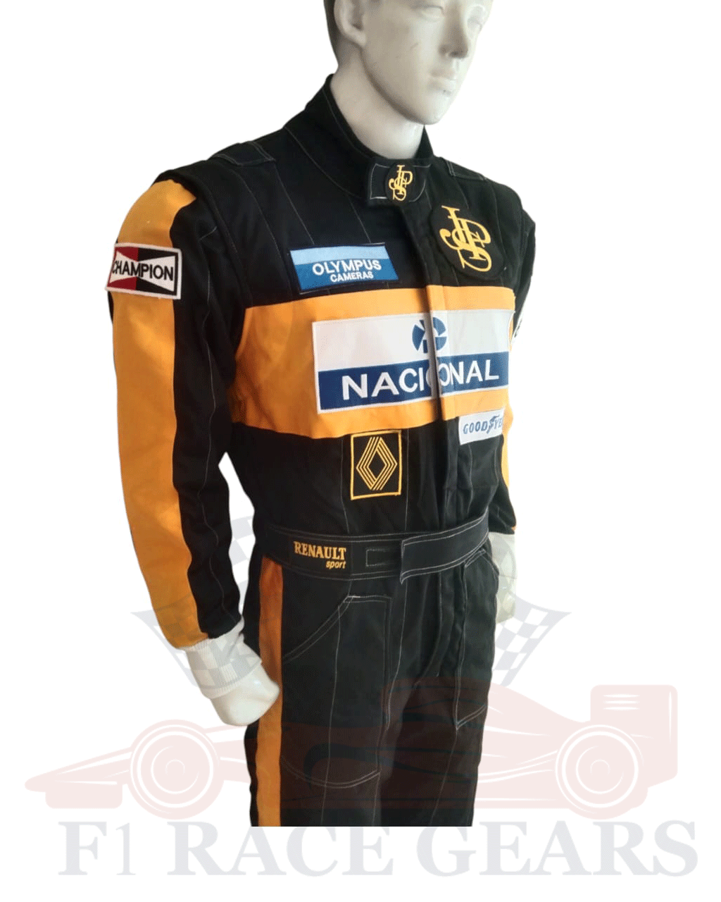 F1 ayrton senna 1985 replica JPS printed race suit