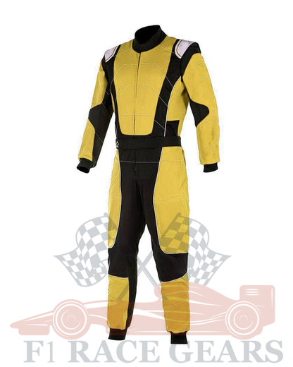 Go kart cardura race suit / Black & Yellow