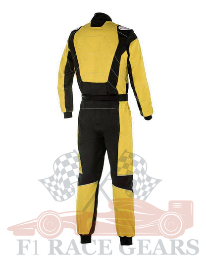 Go kart cardura race suit / Black & Yellow