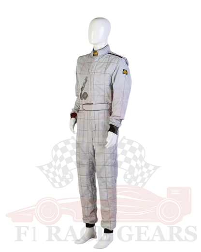 Nigel mansell 2010 Formula 1 50th Anniversary Bahrain Grand Prix Demonstration OMP Race Suit