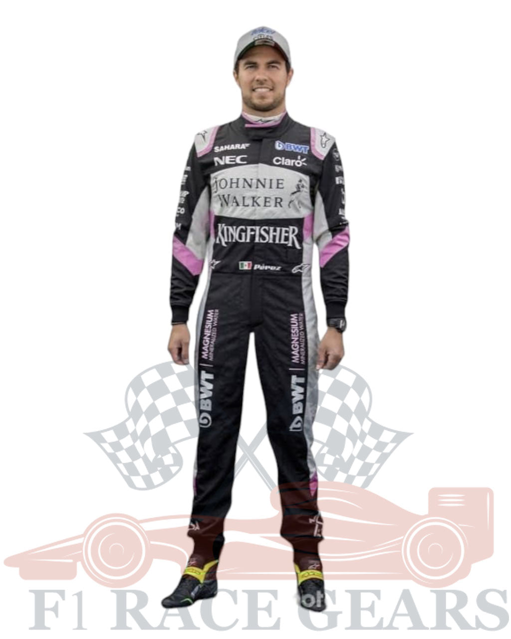 F1 Sergio perez  2017 Sahara force Australian GP race suit