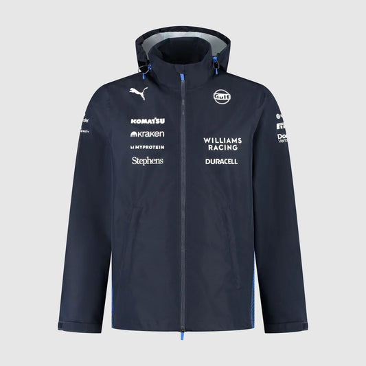 Williams Racing PUMA 2025 Team Rain Embroidry  Jacket