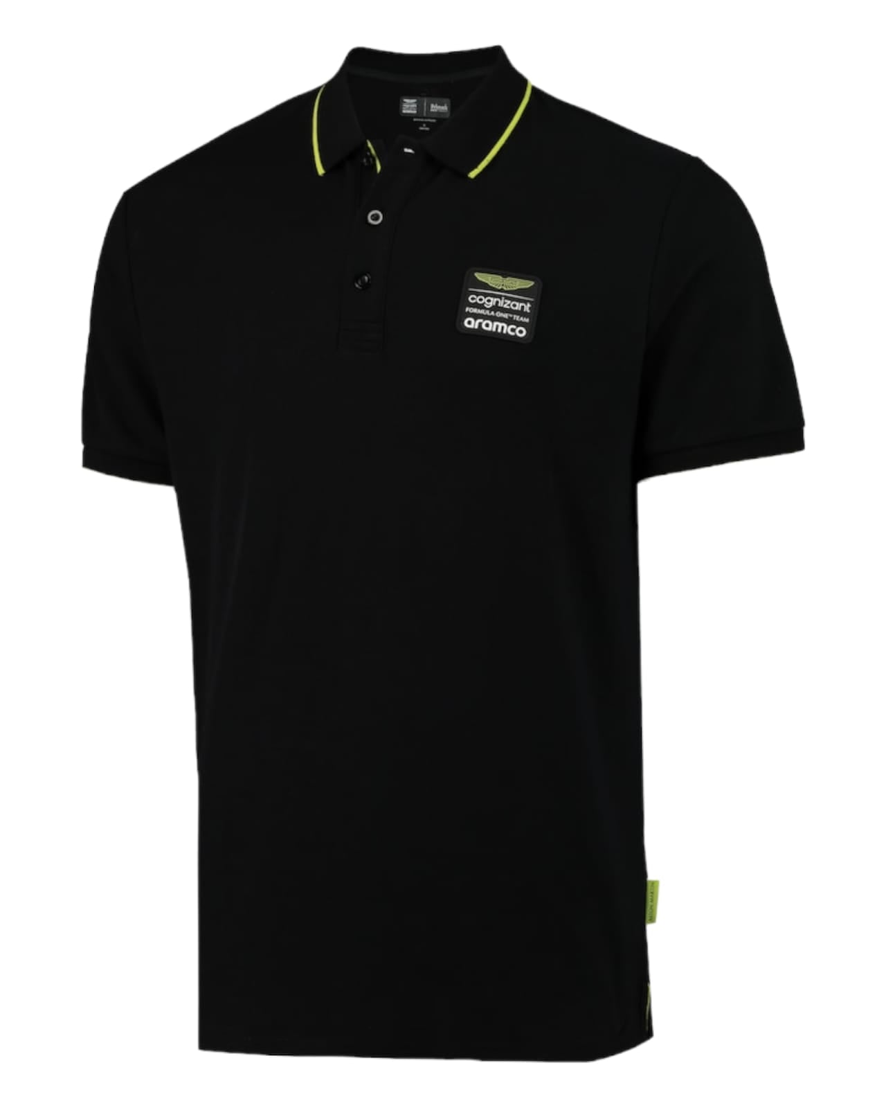 Aston Martin Aramco Cognizant F1 Lifestyle Polo - Black F1 RACE GEARS