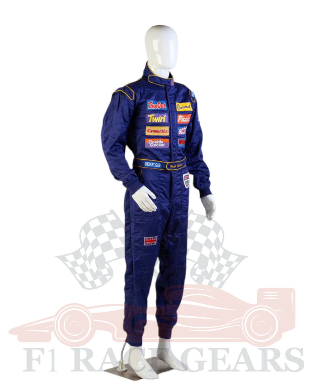 F1 1995 Race The Ace Cadbury's Chocolate NIGEL MANSELL Race Suit