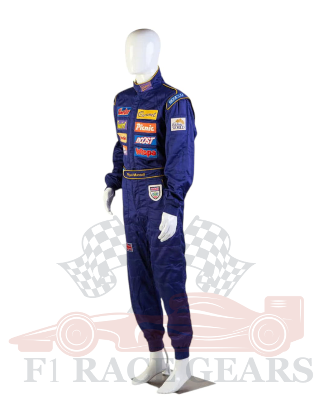 F1 1995 Race The Ace Cadbury's Chocolate NIGEL MANSELL Race Suit