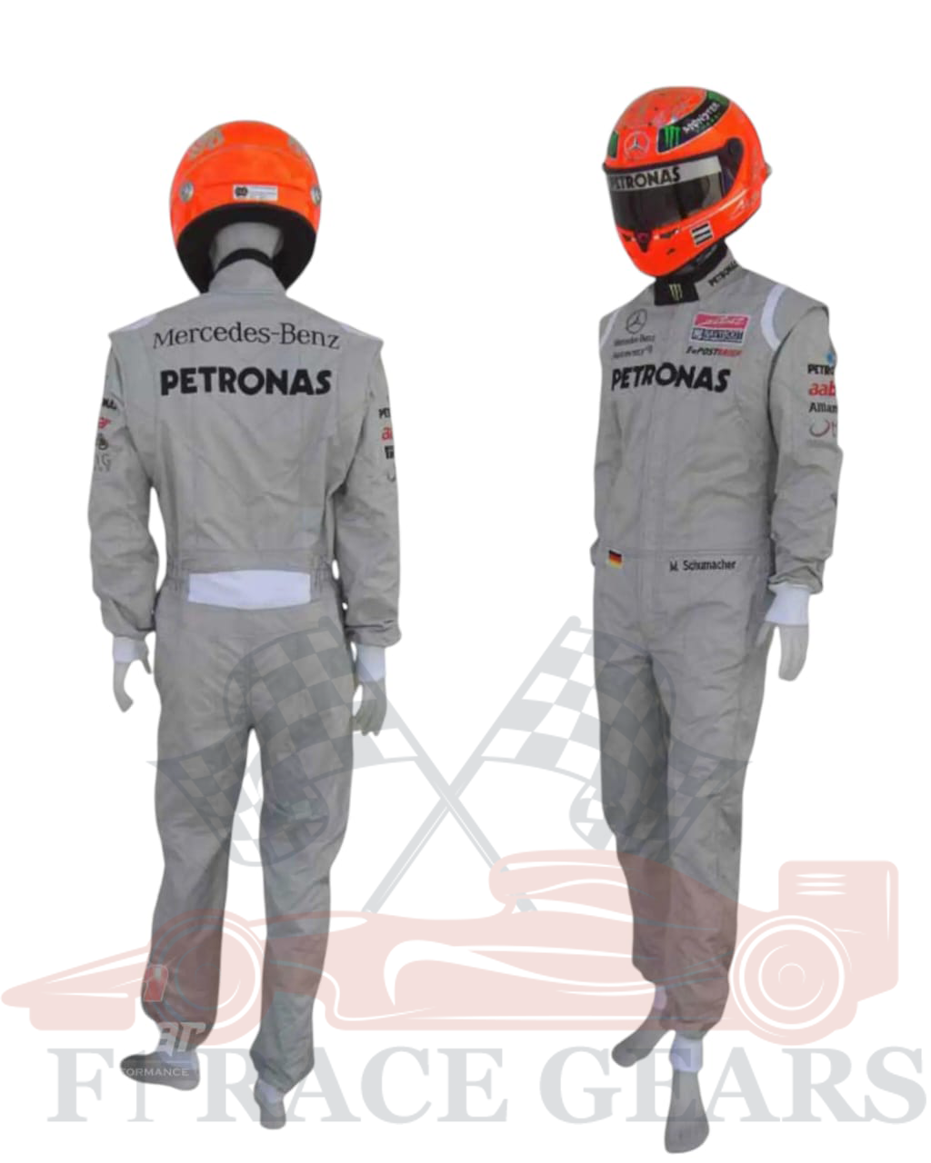 F1 Michael Schumacher 2011 Legend Mercedes Benz Embroidered Race Suit