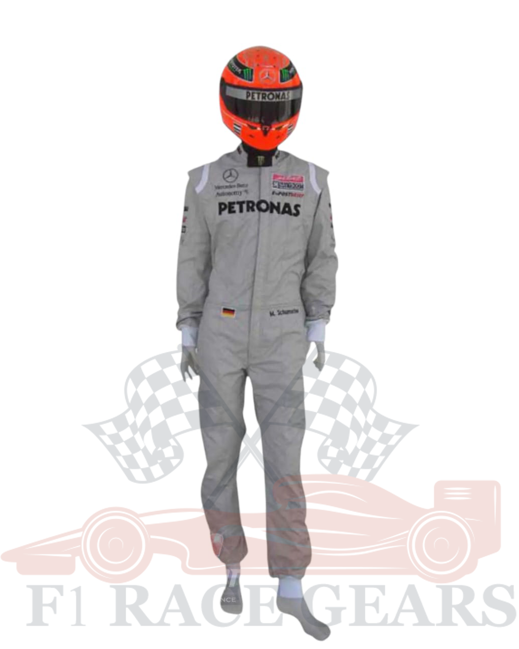 F1 Michael Schumacher 2011 Legend Mercedes Benz Embroidered Race Suit
