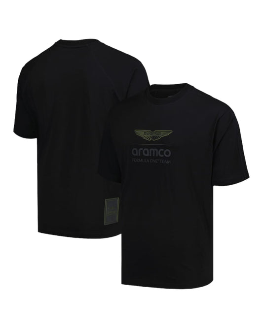 Aston Martin Aramco F1 Logo Stealth T-Shirt F1 RACE GEARS