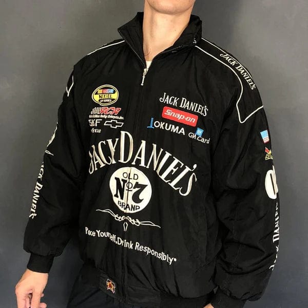 Jack Daniels Vintage Racing  Embroidry Fire Proof  Jacket