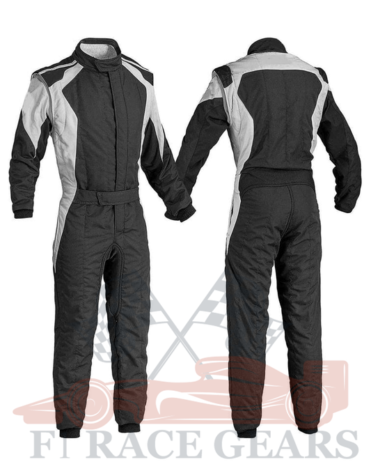 Go kart cardura race suit / black & grey