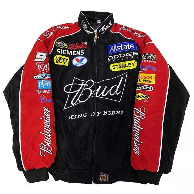 Budweiser Vintage Racing Embroidry  Jacket