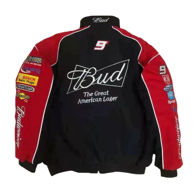 Budweiser Vintage Racing Embroidry  Jacket