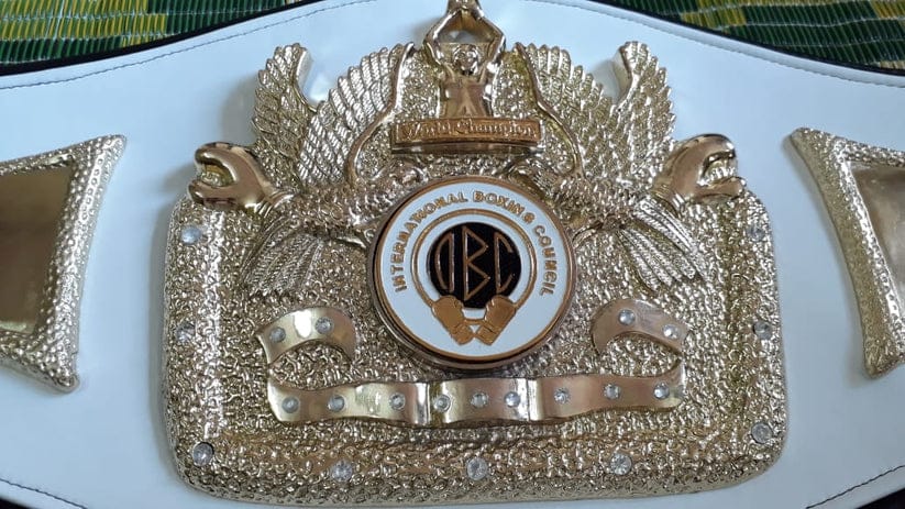 IBC INTERNATIONAL BOXING COUNCIL BOXING CHAMPIONSHIP BELTS