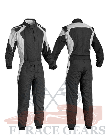 Go kart cardura race suit / black & grey