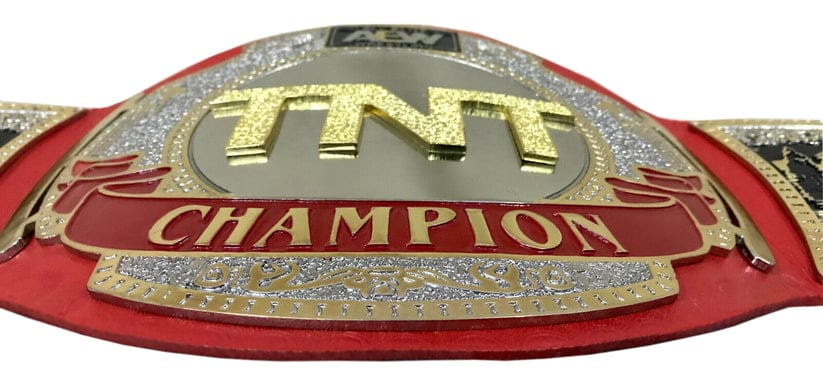 AEW TNT Wrestling Championship Red Title Heavy Weight Belt