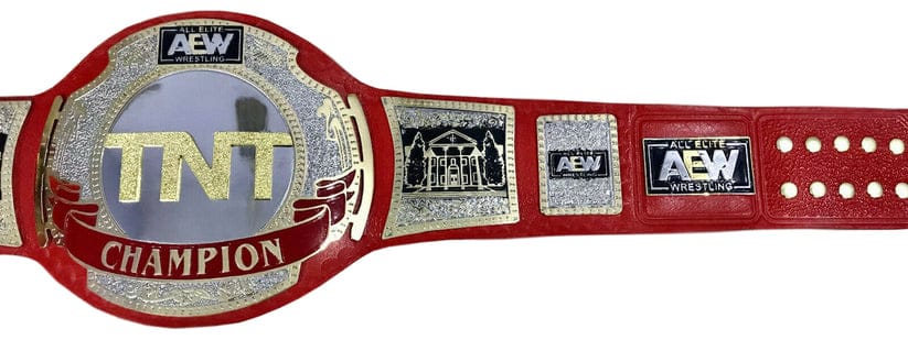 AEW TNT Wrestling Championship Red Title Heavy Weight Belt