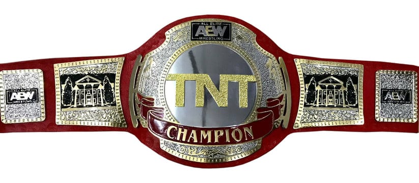 AEW TNT Wrestling Championship Red Title Heavy Weight Belt