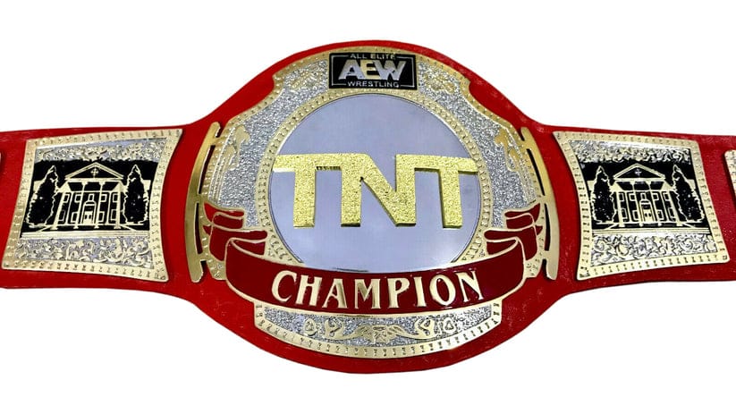AEW TNT Wrestling Championship Red Title Heavy Weight Belt