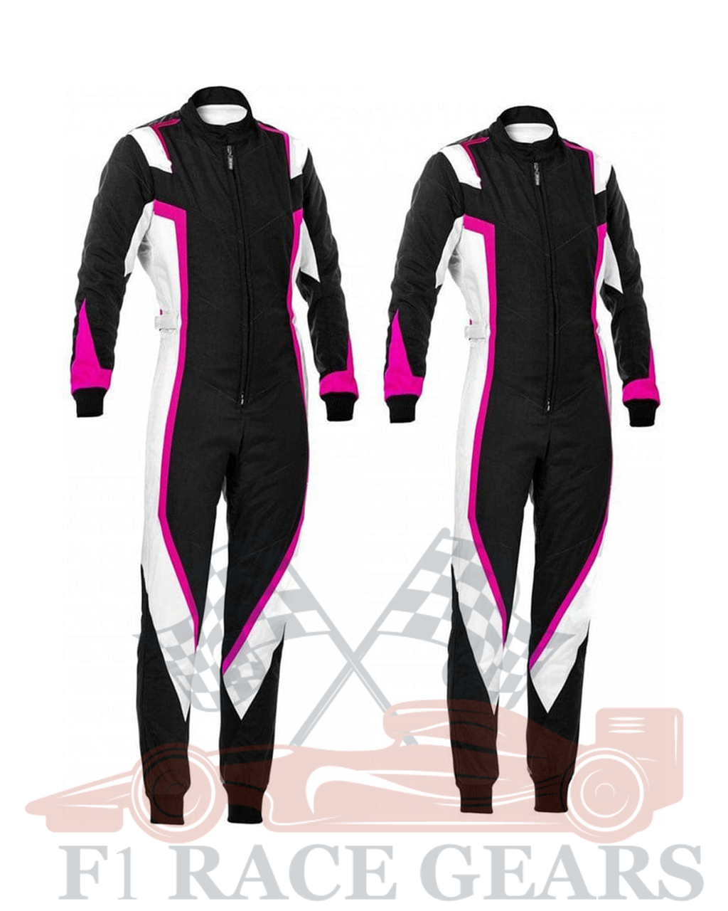 Black,pink and white women Cordura race suit