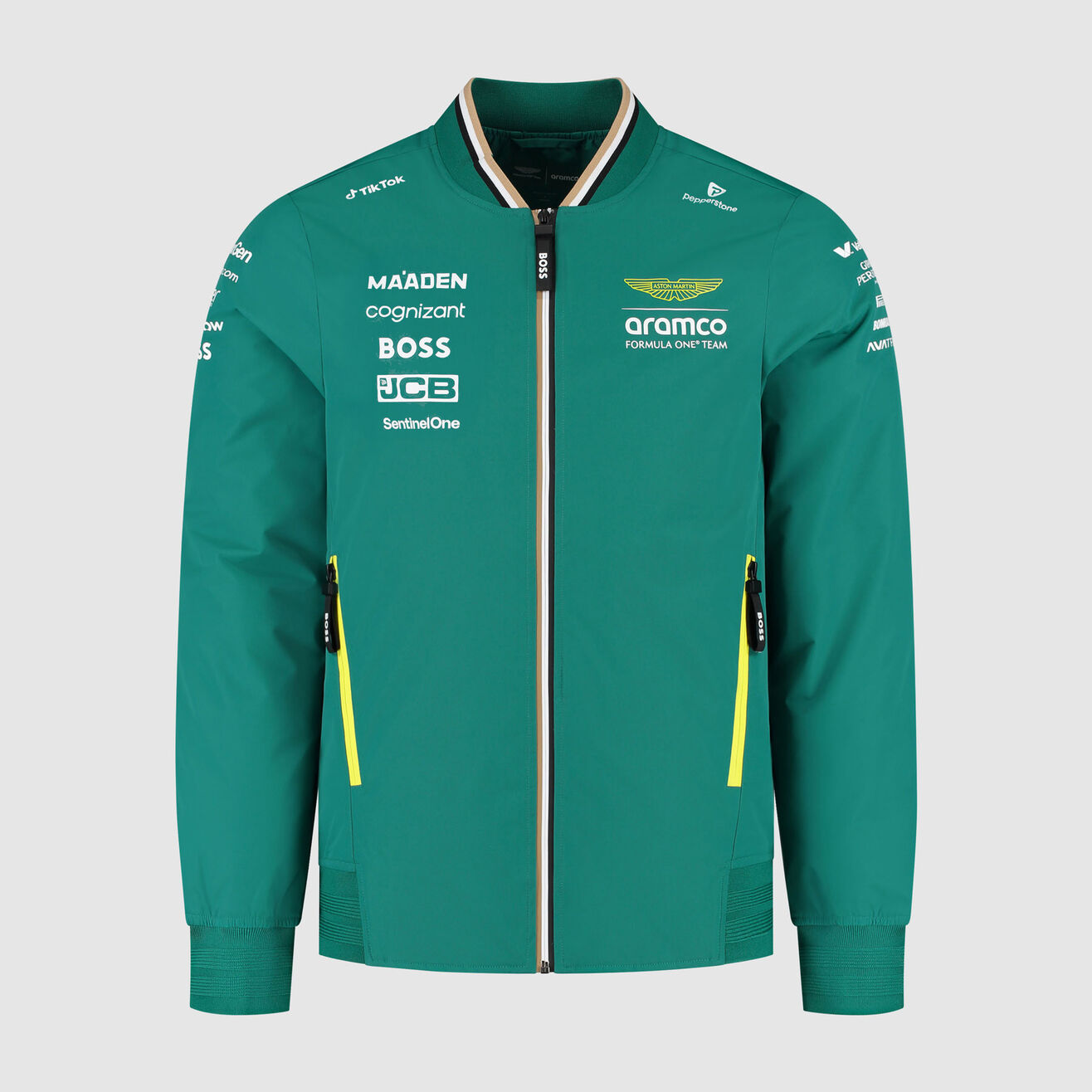 Aston Martin F1 Team 2025 Team Bomber Embroidry  Jacket