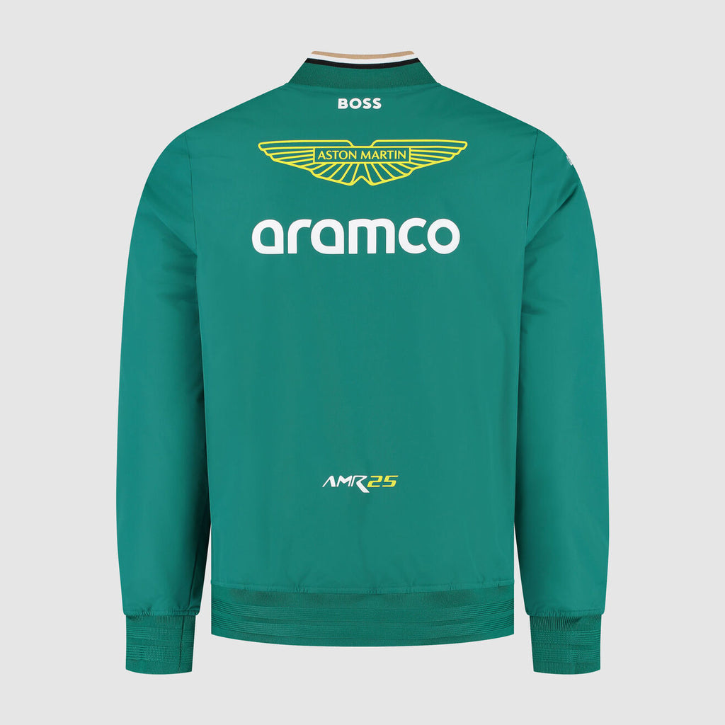 Aston Martin F1 Team 2025 Team Bomber Embroidry  Jacket