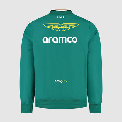 Aston Martin F1 Team 2025 Team Bomber Embroidry  Jacket