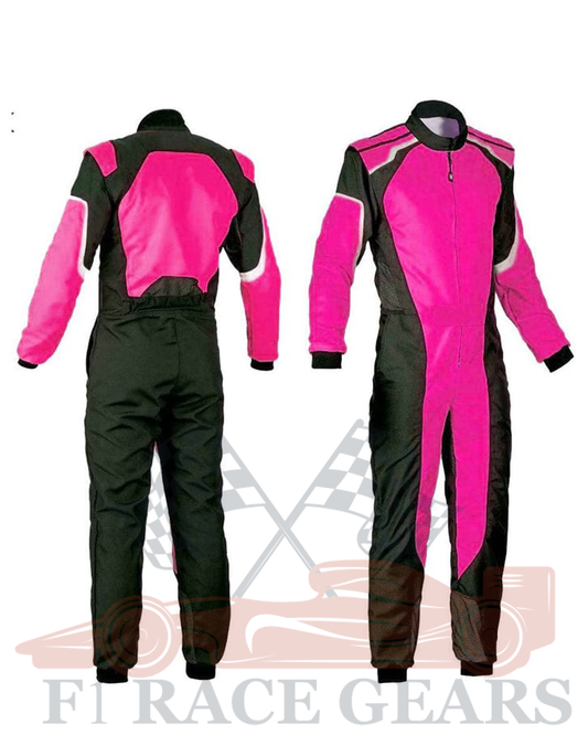 Go kart cardura women cardura race suit / pink & black