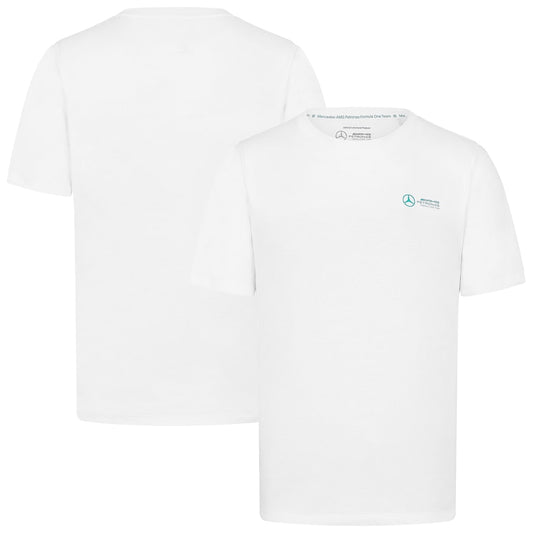 Mercedes AMG Petronas F1 Small Logo T-Shirt – White