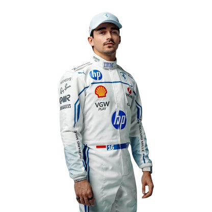 F1 Charles Leclarc 2025 Scuderia Ferrari HP F1 Team Monaco Grand Prix Race suit