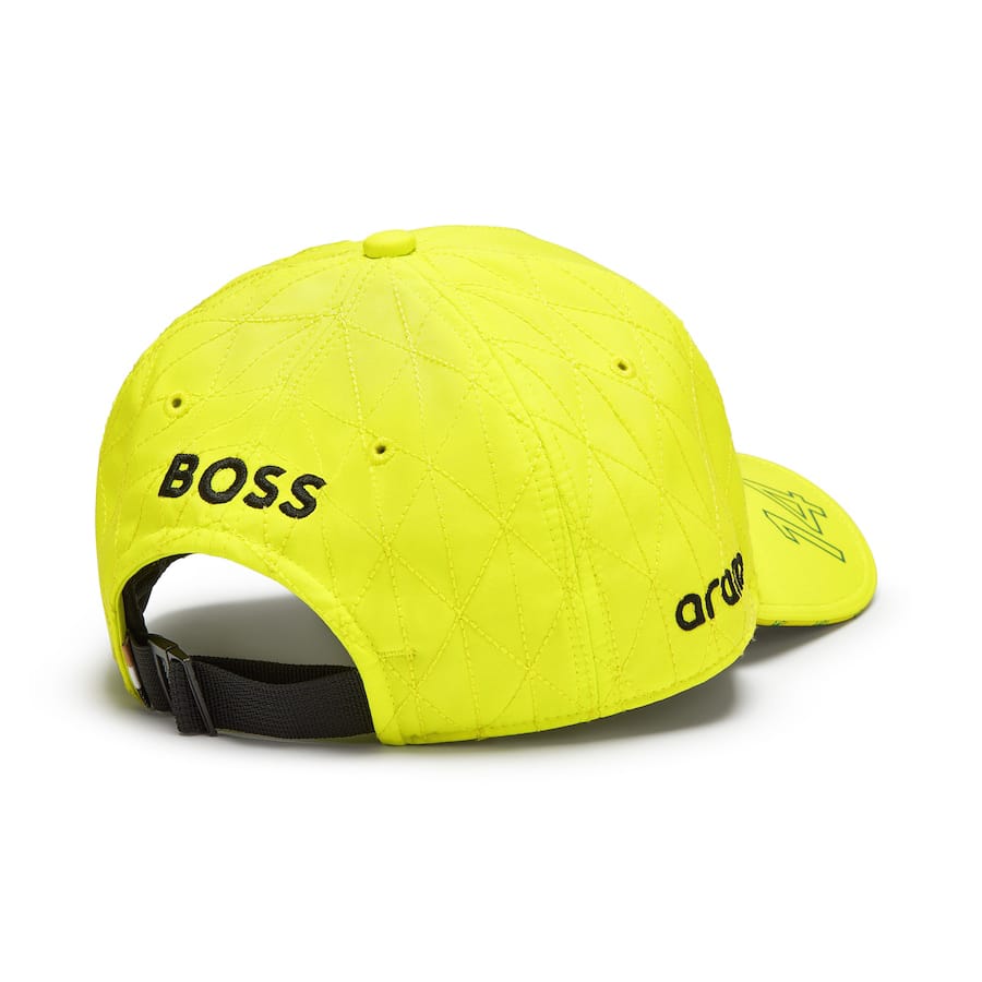 Aston Martin Aramco F1 2024 Fernando Alonso Team Cap - Lime