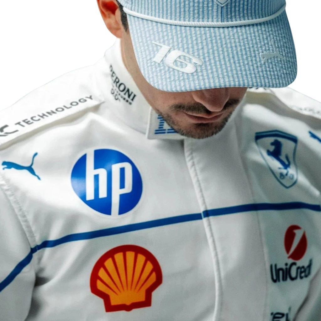 F1 Charles Leclarc 2025 Scuderia Ferrari HP F1 Team Monaco Grand Prix Race suit