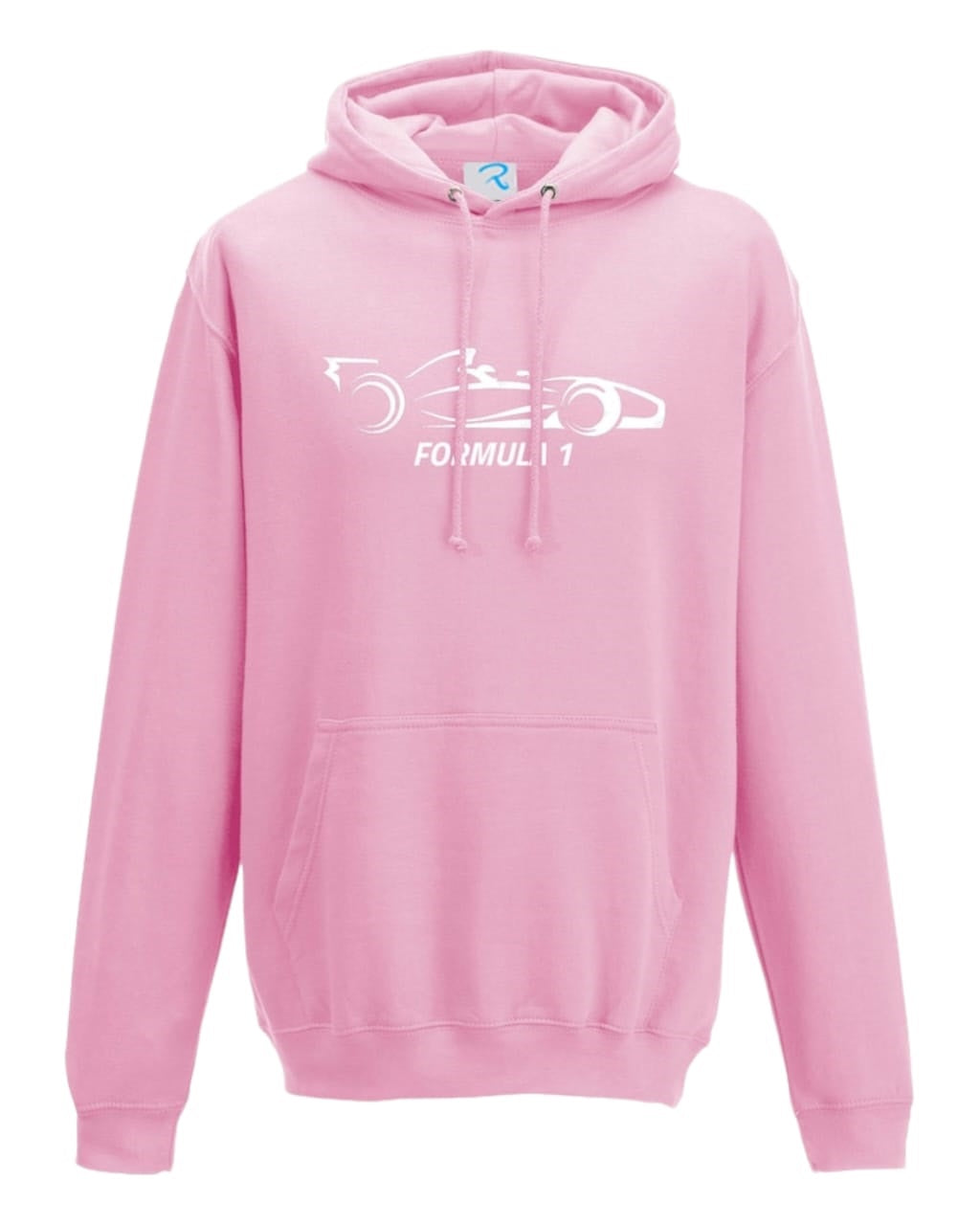 F1 Distressed Car Graphic fleece pink Hoodie F1 RACE GEARS