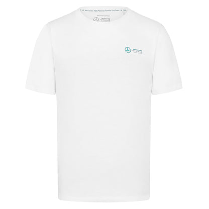 Mercedes AMG Petronas F1 Small Logo T-Shirt – White