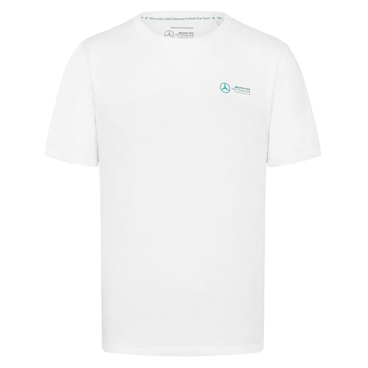 Mercedes AMG Petronas F1 Small Logo T-Shirt – White